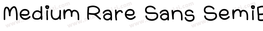 Medium Rare Sans SemiBold字体转换